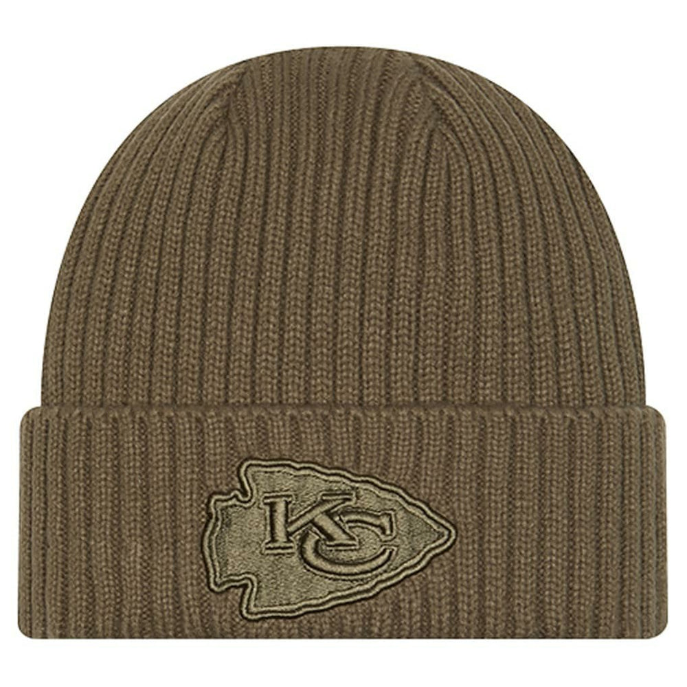 Kansas City Chiefs New Era Youth Color Pack Cuffed Knit Hat Olive - NFL