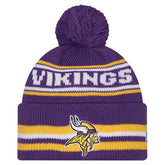 Minnesota Vikings New Era Youth Classic Cuffed Knit Hat with Pom Purple - NFL
