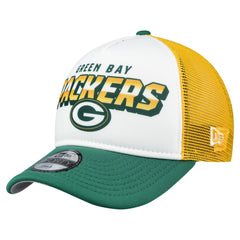 Green Bay Packers New Era Preschool 9FORTY A-Frame Adjustable Hat White - NFL