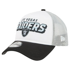 Las Vegas Raiders New Era Preschool 9FORTY A-Frame Adjustable Hat White - NFL
