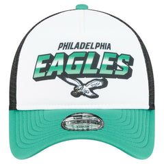 Philadelphia Eagles New Era Preschool 9FORTY A-Frame Adjustable Hat White - NFL