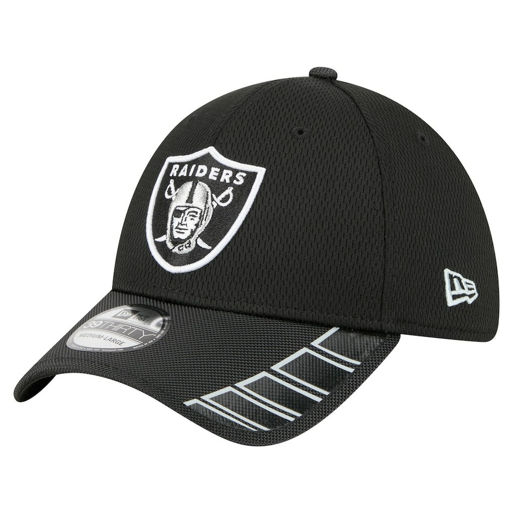 Las Vegas Raiders New Era Visor Hit 39THIRTY Flex Hat Black - NFL