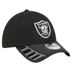 Las Vegas Raiders New Era Visor Hit 39THIRTY Flex Hat Black - NFL