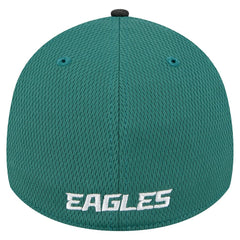 Philadelphia Eagles New Era Visor Hit 39THIRTY Flex Hat Midnight Green - NFL