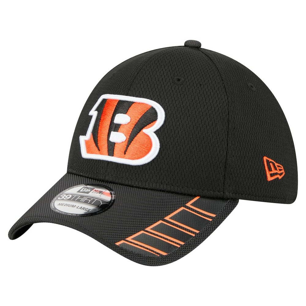 Cincinnati Bengals New Era Visor Hit 39THIRTY Flex Hat Black - NFL