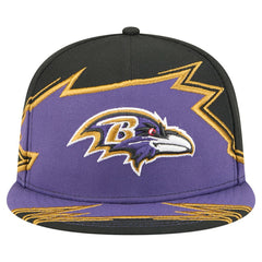 Baltimore Ravens New Era Break 59FIFTY Fitted Hat Black/Purple - NFL