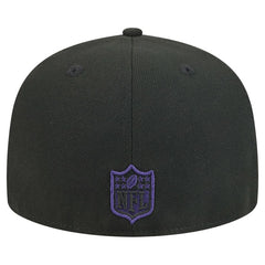 Baltimore Ravens New Era Break 59FIFTY Fitted Hat Black/Purple - NFL