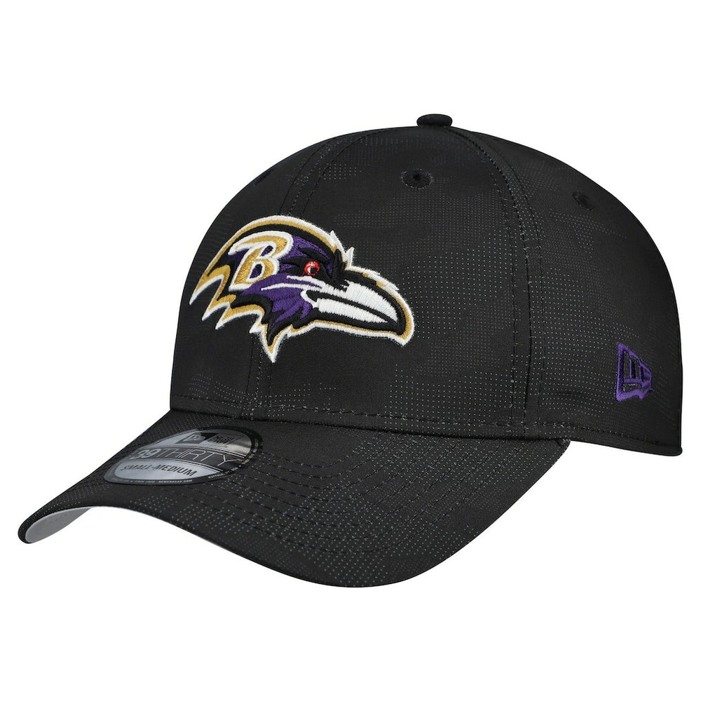 Baltimore Ravens New Era Tonal Camo 39THIRTY Stretch Fit Hat Black - NFL