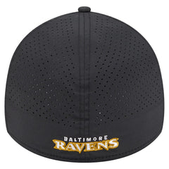 Baltimore Ravens New Era Perforated 39THIRTY Flex Hat Black - NFL