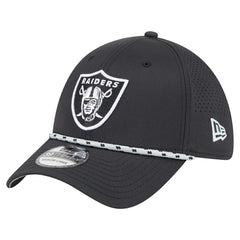 Las Vegas Raiders New Era Perforated 39THIRTY Flex Hat Black - NFL
