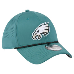 Philadelphia Eagles New Era Perforated 39THIRTY Flex Hat Midnight Green - NFL