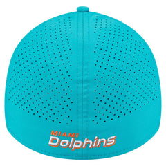 Miami Dolphins New Era Perforated 39THIRTY Flex Hat Aqua - NFL