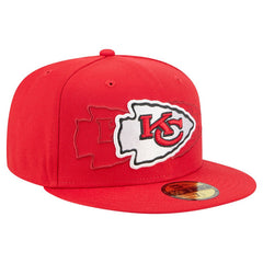 Kansas City Chiefs New Era Tri-Hit 59FIFTY Fitted Hat Red - NFL