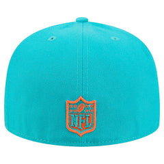 Miami Dolphins New Era Tri-Hit 59FIFTY Fitted Hat Aqua - NFL