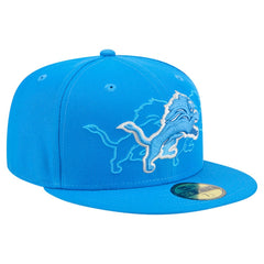 Detroit Lions New Era Tri-Hit 59FIFTY Fitted Hat Blue - NFL