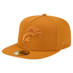 Detroit Lions New Era Color Pack A-Frame 59FIFTY Fitted Hat Brown - NFL