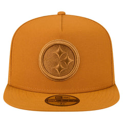 Pittsburgh Steelers New Era Color Pack A-Frame 59FIFTY Fitted Hat Brown - NFL