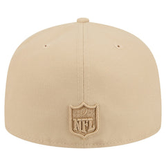 Detroit Lions New Era Color Pack A-Frame 59FIFTY Fitted Hat Light Beige - NFL
