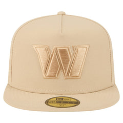 Washington Commanders New Era Color Pack A-Frame 59FIFTY Fitted Hat Light Beige - NFL