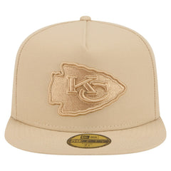 Kansas City Chiefs New Era Color Pack A-Frame 59FIFTY Fitted Hat Light Beige - NFL
