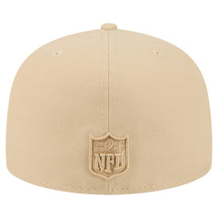 Los Angeles Chargers New Era Color Pack A-Frame 59FIFTY Fitted Hat Beige - NFL