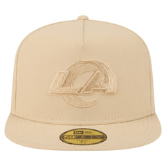 Los Angeles Rams New Era Color Pack A-Frame 59FIFTY Fitted Hat Light Beige - NFL