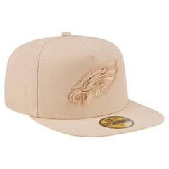 Philadelphia Eagles New Era Color Pack A-Frame 59FIFTY Fitted Hat Light Beige - NFL