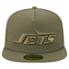 New York Jets New Era Color Pack A-Frame 59FIFTY Fitted Hat Olive - NFL