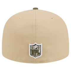 Minnesota Vikings New Era Color Pack A-Frame 59FIFTY Fitted Hat Light Beige/Olive - NFL