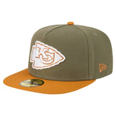 Kansas City Chiefs New Era Color Pack A-Frame 59FIFTY Fitted Hat Olive/Brown - NFL