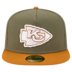 Kansas City Chiefs New Era Color Pack A-Frame 59FIFTY Fitted Hat Olive/Brown - NFL