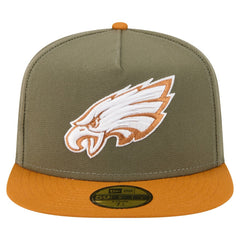 Philadelphia Eagles New Era Color Pack A-Frame 59FIFTY Fitted Hat Olive/Brown - NFL