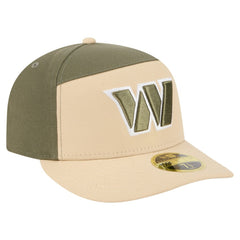 Washington Commanders New Era Two-Tone Color Pack Split Panel 59FIFTY Fitted Hat Light Beige/Olive - NFL