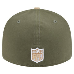 San Francisco 49ers New Era Two-Tone Color Pack Split Panel 59FIFTY Fitted Hat Light Beige/Olive - NFL