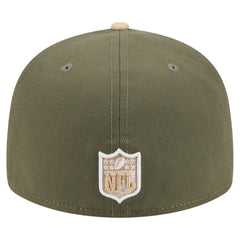 Atlanta Falcons New Era Color Pack Split Panel 59FIFTY Fitted Hat Light Beige/Olive - NFL
