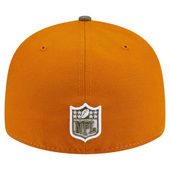 Philadelphia Eagles New Era Two-Tone Color Pack Split Panel 59FIFTY Fitted Hat Olive/Brown - NFL