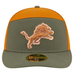 Detroit Lions New Era Two-Tone Color Pack Split Panel 59FIFTY Fitted Hat Olive/Brown - NFL