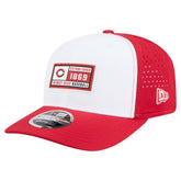 Cincinnati Reds New Era Established Patch 9SEVENTY Adjustable Hat Lifestyle