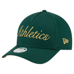 Athletics New Era Women's Metallic A-Frame 9FORTY Adjustable Hat Clearance