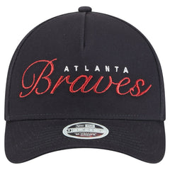 Atlanta Braves New Era Women's Metallic A-Frame 9FORTY Adjustable Hat for sale