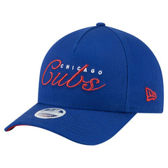 Chicago Cubs New Era Women's Metallic A-Frame 9FORTY Adjustable Hat for sale