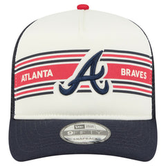Atlanta Braves New Era Banner A-Frame 9FIFTY Trucker Snapback Hat Sale