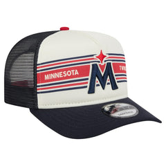 Minnesota Twins New Era Banner A-Frame 9FIFTY Trucker Snapback Hat for sale