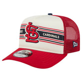St. Louis Cardinals New Era Banner A-Frame 9FIFTY Trucker Snapback Hat discount