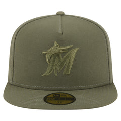 Miami Marlins New Era Color Pack A-Frame 59FIFTY Fitted Hat Lifestyle