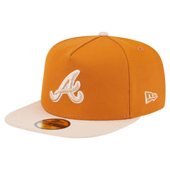 Atlanta Braves New Era Two-Tone Color Pack A-Frame 59FIFTY Fitted Hat Lifestyle