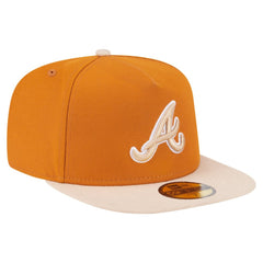 Atlanta Braves New Era Two-Tone Color Pack A-Frame 59FIFTY Fitted Hat Lifestyle