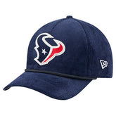 Houston Texans New Era Cord Corduroy 9FORTY A-Frame Adjustable Hat Navy - NFL