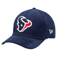 Houston Texans New Era Cord Corduroy 9FORTY A-Frame Adjustable Hat Navy - NFL