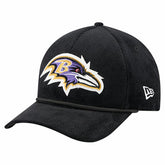 Baltimore Ravens New Era Cord Corduroy 9FORTY A-Frame Adjustable Hat Black - NFL